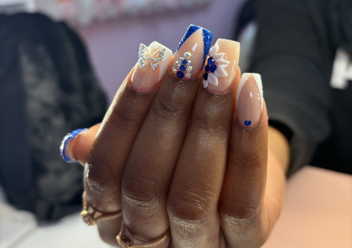 Acrylic full set (long ) length 