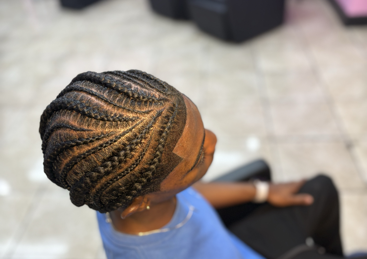 Short hair braid without wash