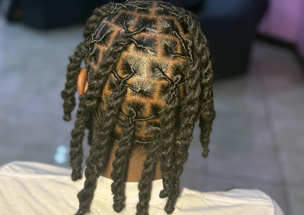 Loc Maintainence Shoulder Length Wash, Tighten, And Style