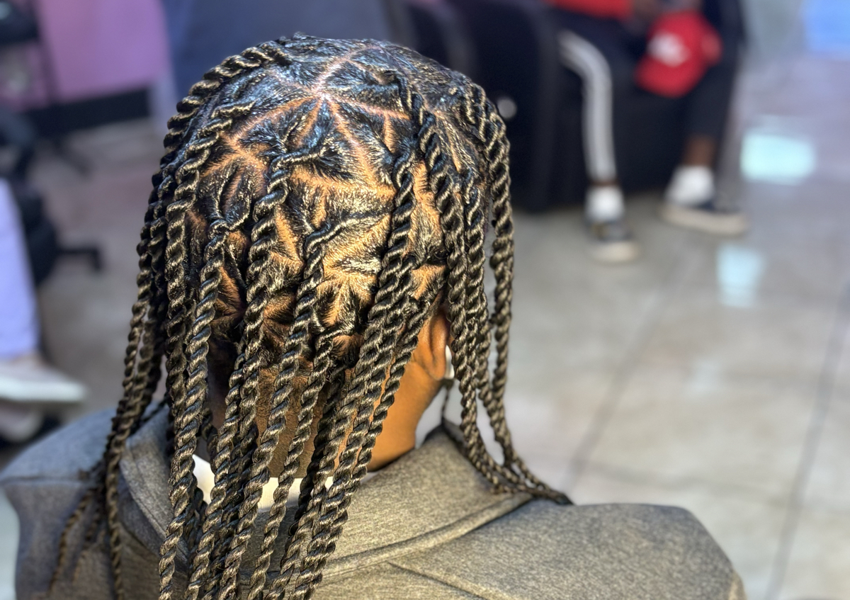 Men Two Strand Twist with wash 