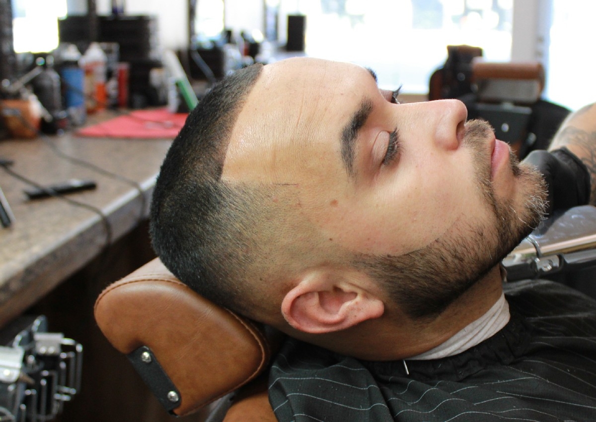 0. Fade , beard and eyebrows 