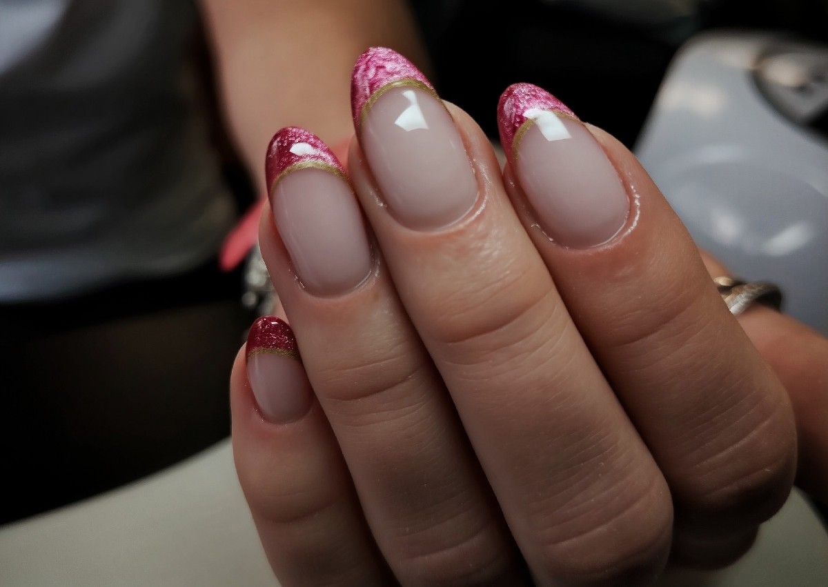 Builder gel manicure  - Hard Builder Gel with French