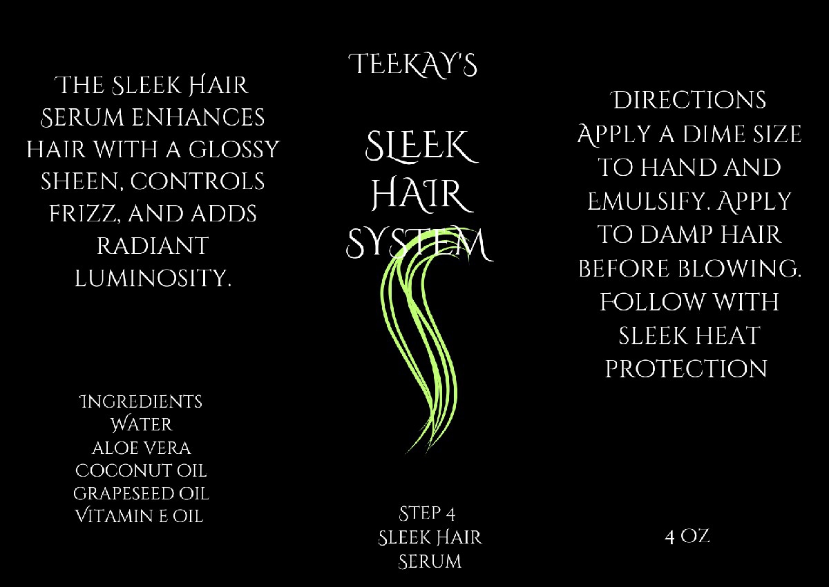 Sleek hair serum