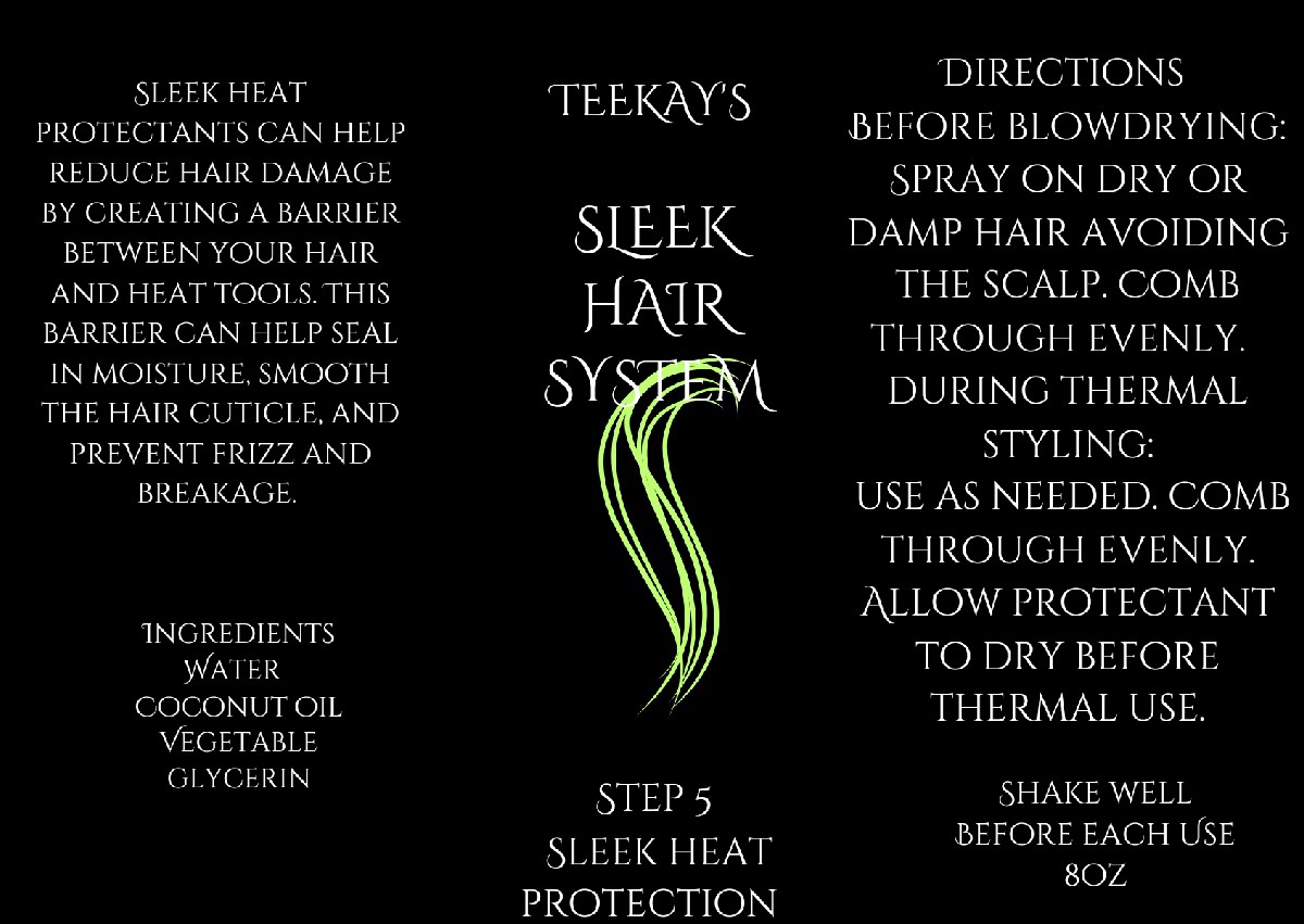 Sleek heat protection spray