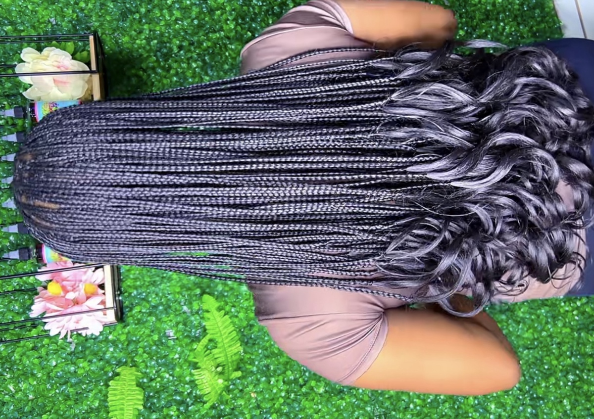 French curl knotless ( no boho ) 