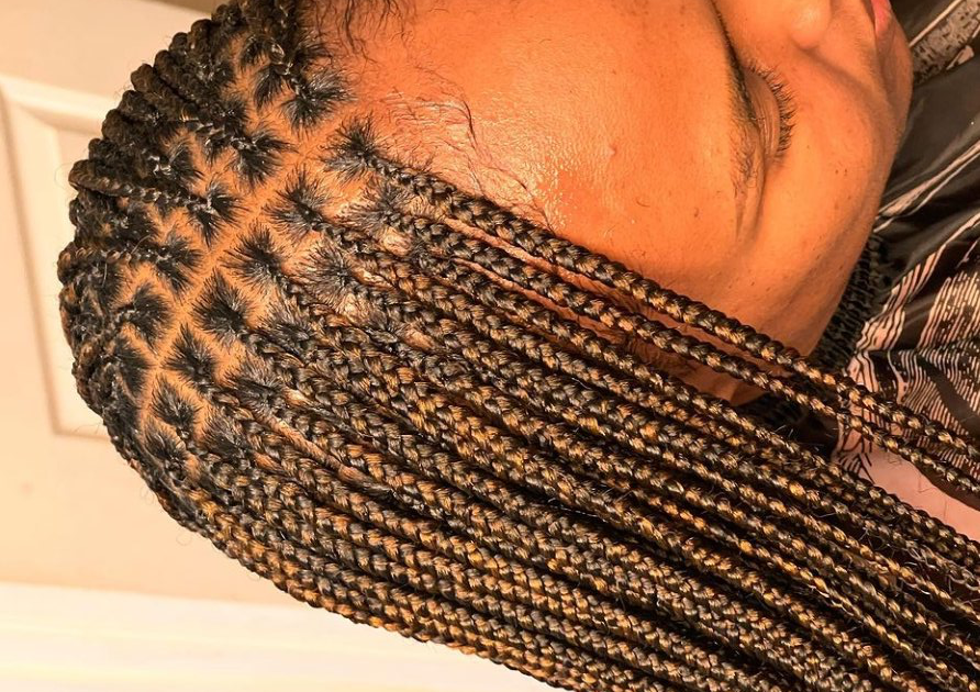 Small butt length knotless