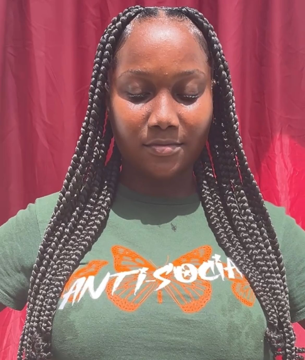 Large waist length  knotless