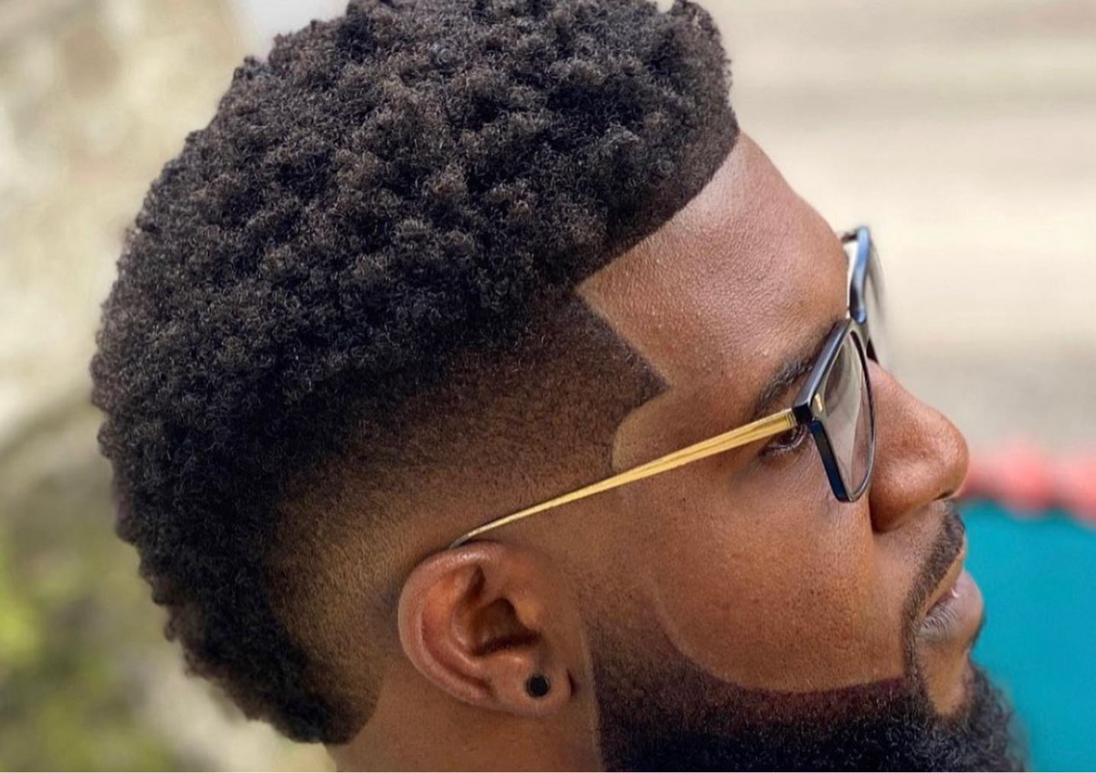 Burst Fade Mowhawk (with Grooming Of Facial Hair)