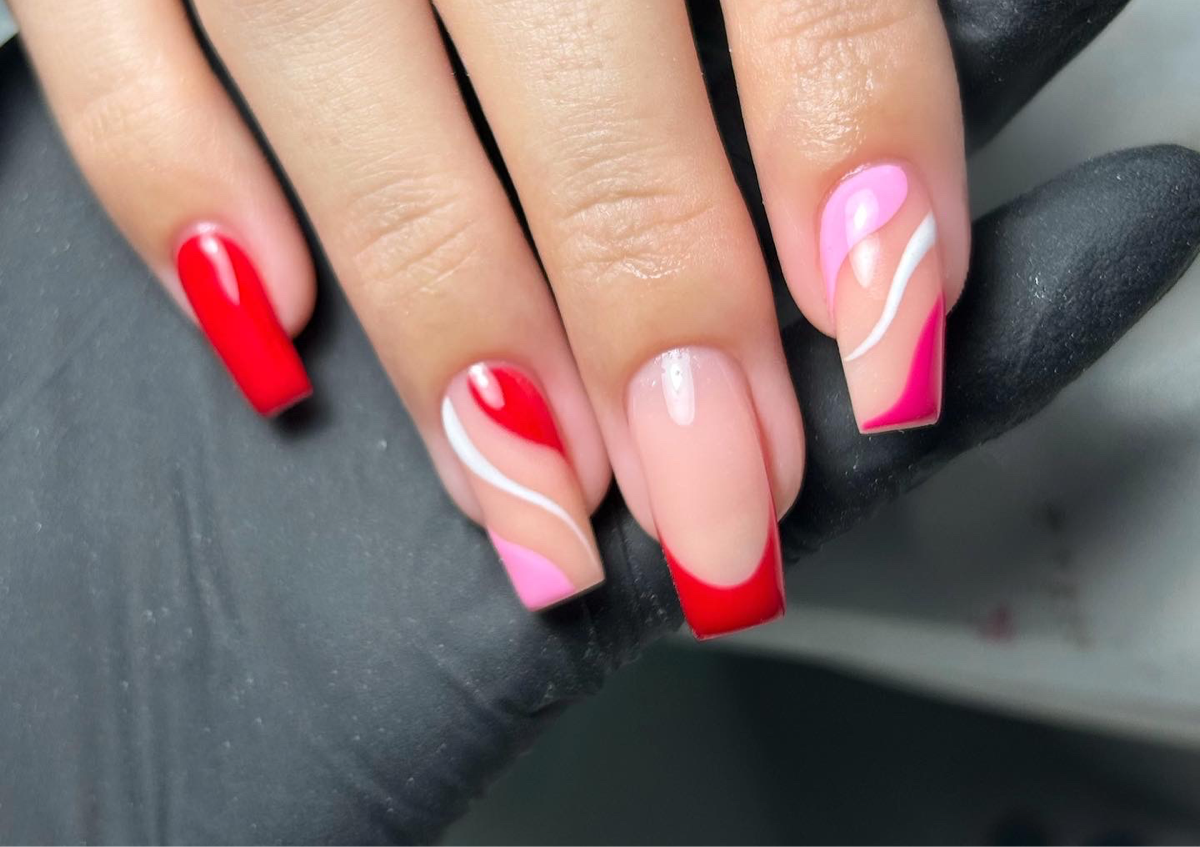 Builder gel with simple designs