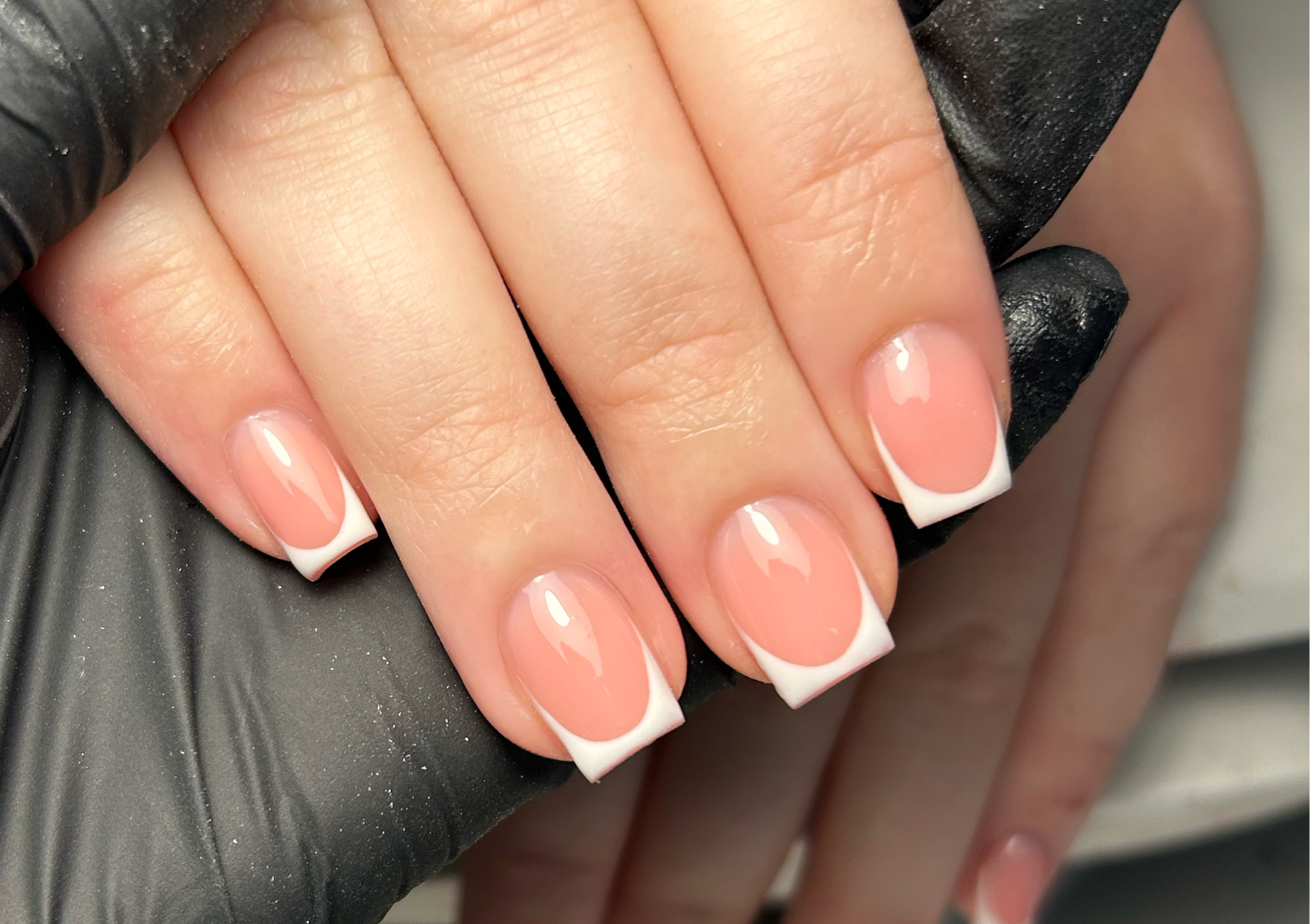 Builder gel with french 