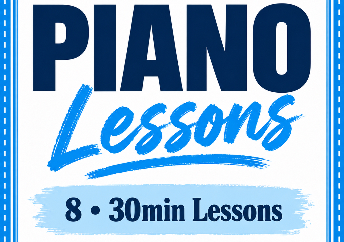 Piano: 8x30min Lessons