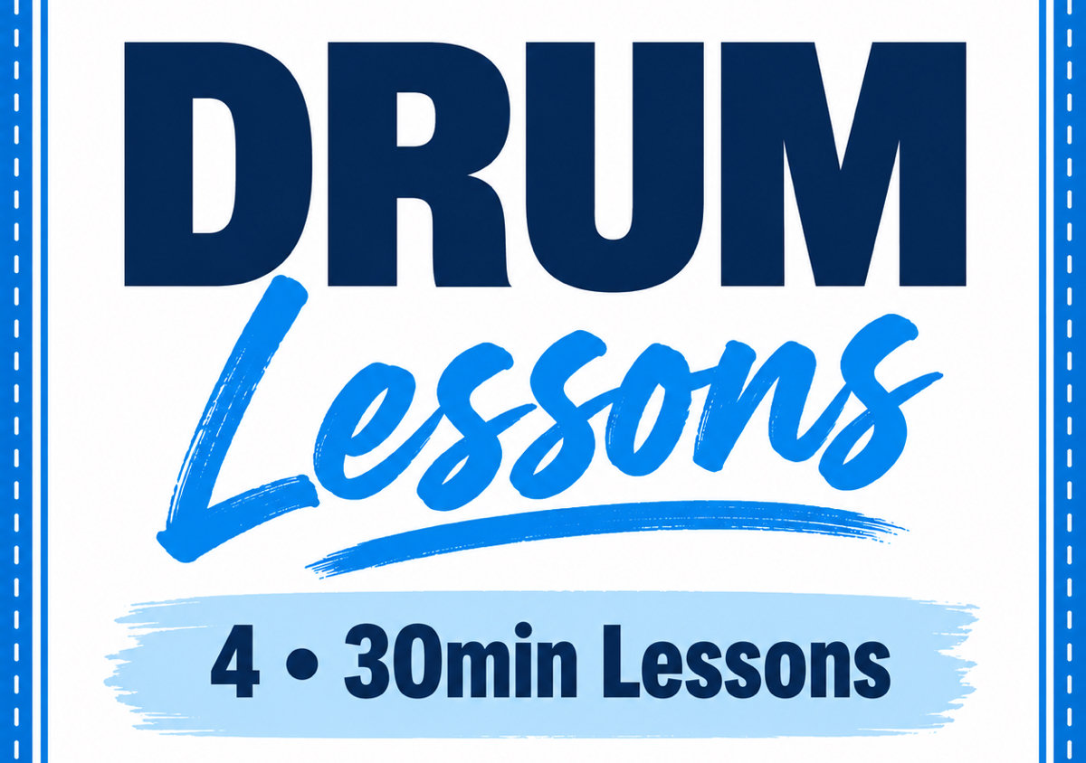Drums: 4x30min Lessons