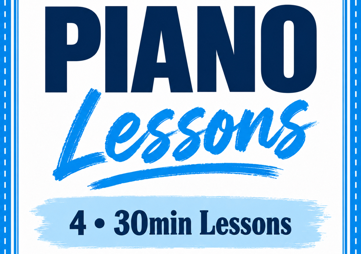 Piano: 4x30min Lessons