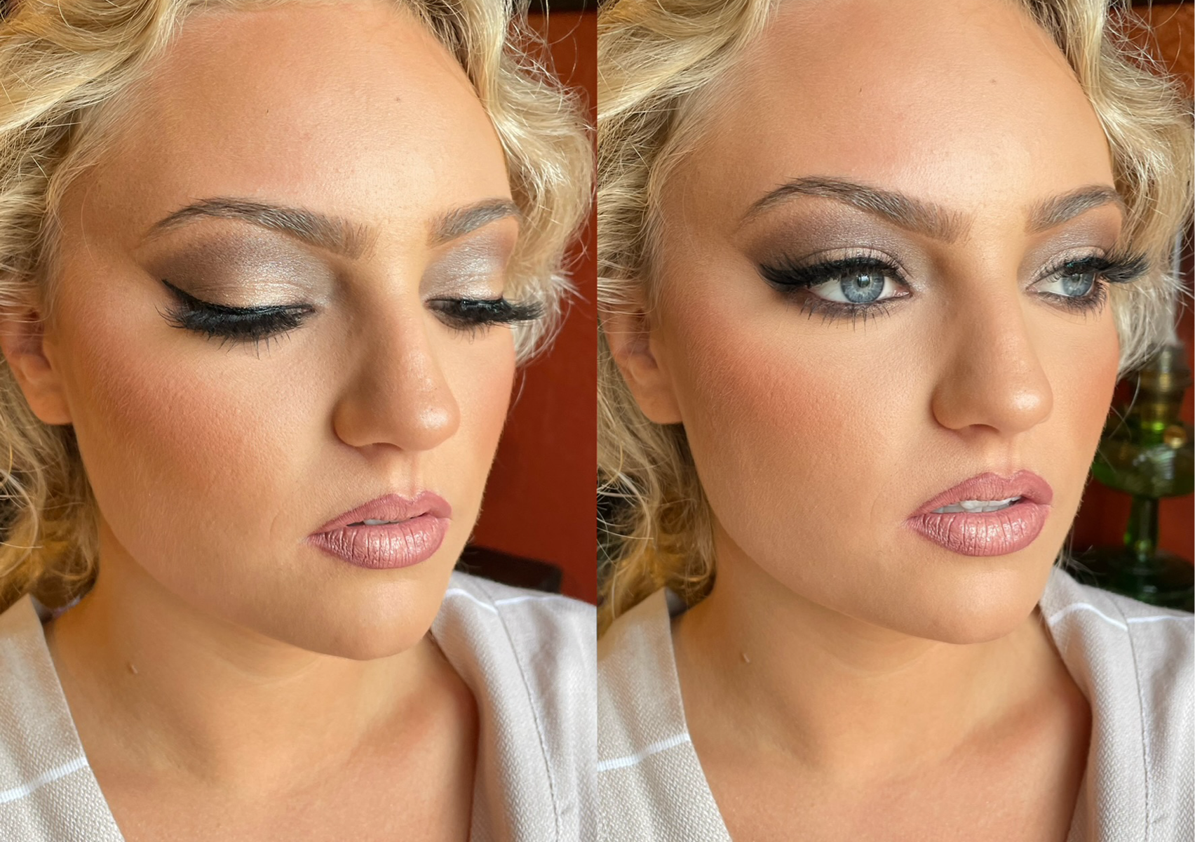 Full makeup application 