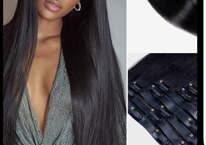 Clip-in installation + style (curls/silk finish)  $125–$190