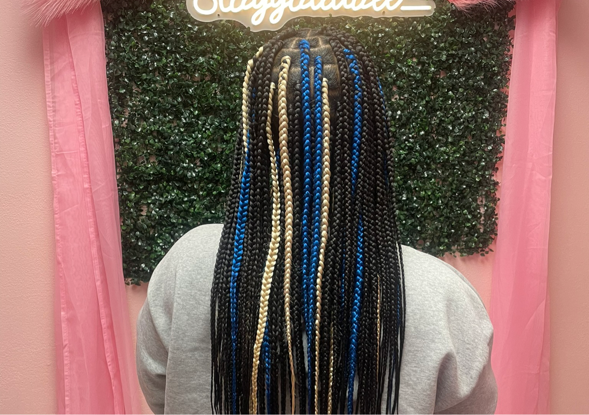 Medium box braids