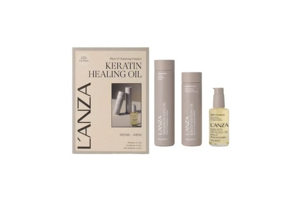 L'anza Repair + Shine Keratin Healing Oil Shampoo, Conditioner & Hair Treatment