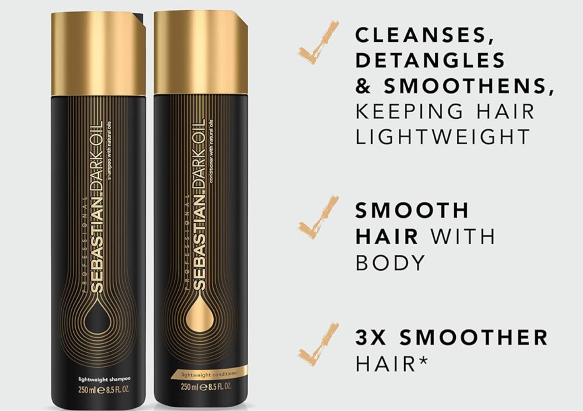 Sebastian Professional Dark Oil Lightweight Shampoo and Conditioner