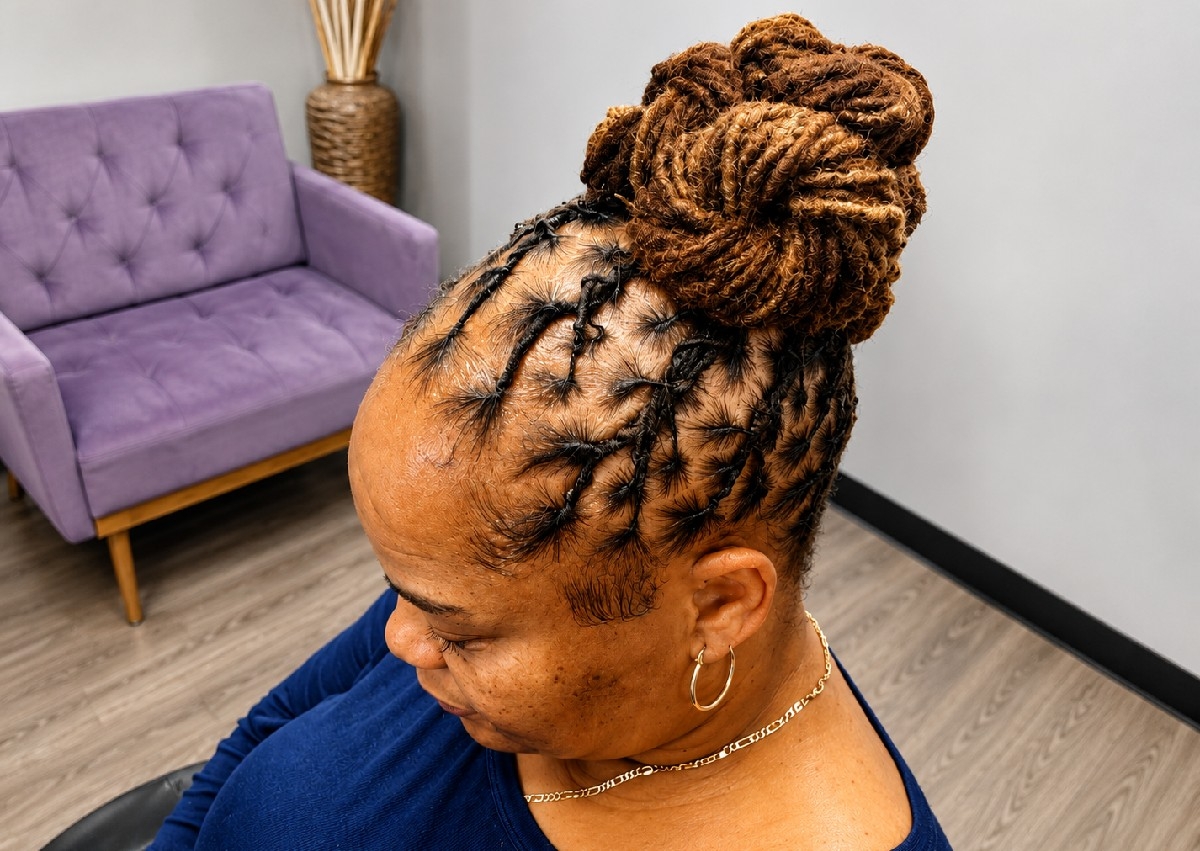 Loc Style: Updo (Basic)