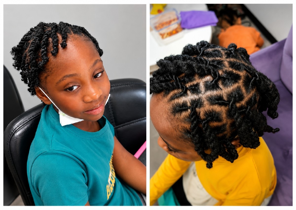 Children's  Loc Style: Twostrand Twists