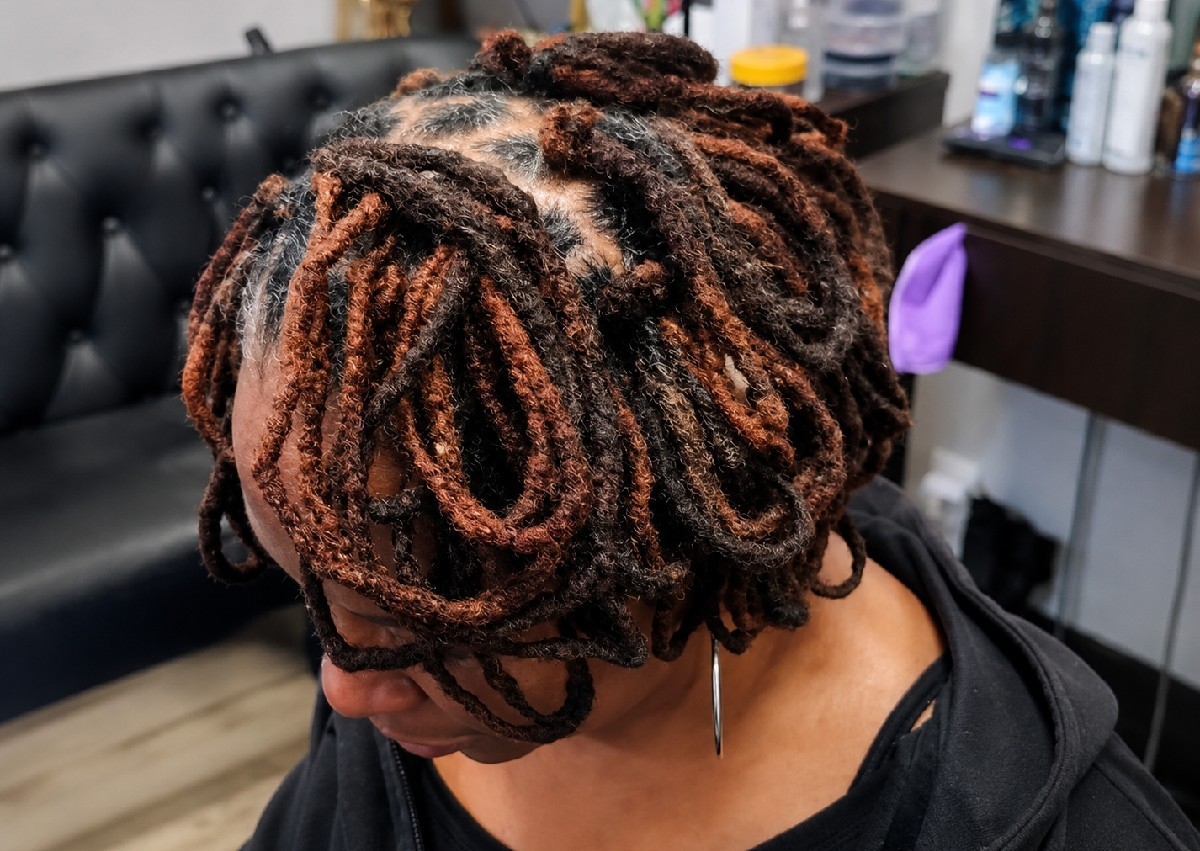 Loc Style: Loc Petals Full Head