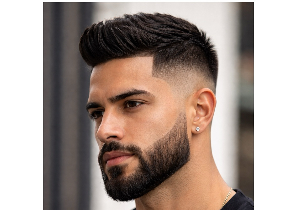 Corte caballero + barba + cejas 