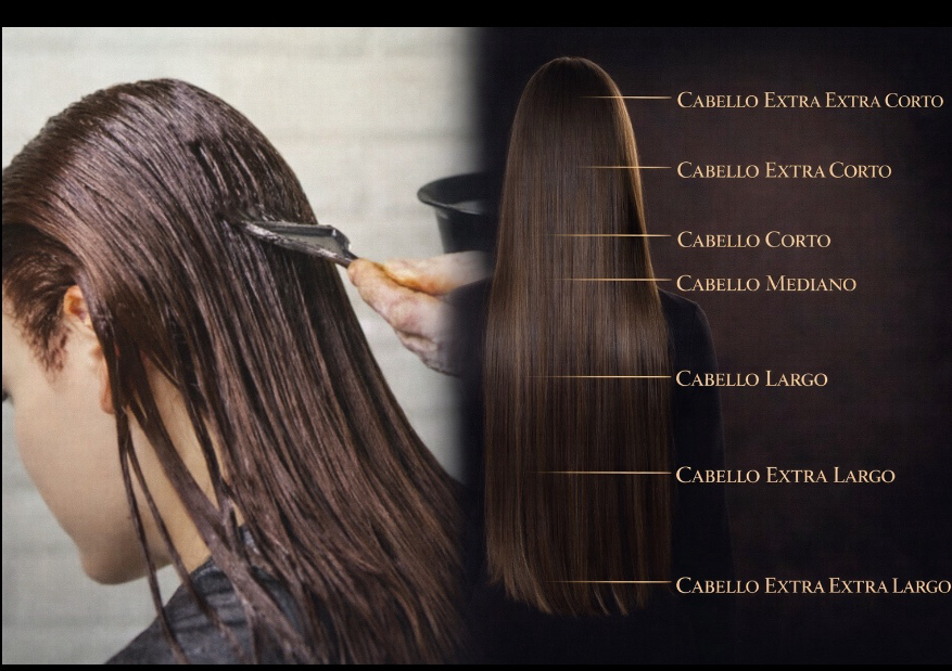 Color full y blower largo ( cabello entre el nivel del hombro y la cinta del bracier)