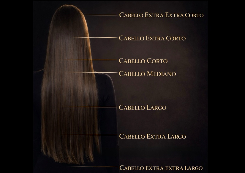 Corte y blower extra largo (cabellos entre  el nivel de la cinta del bracier y los codos)