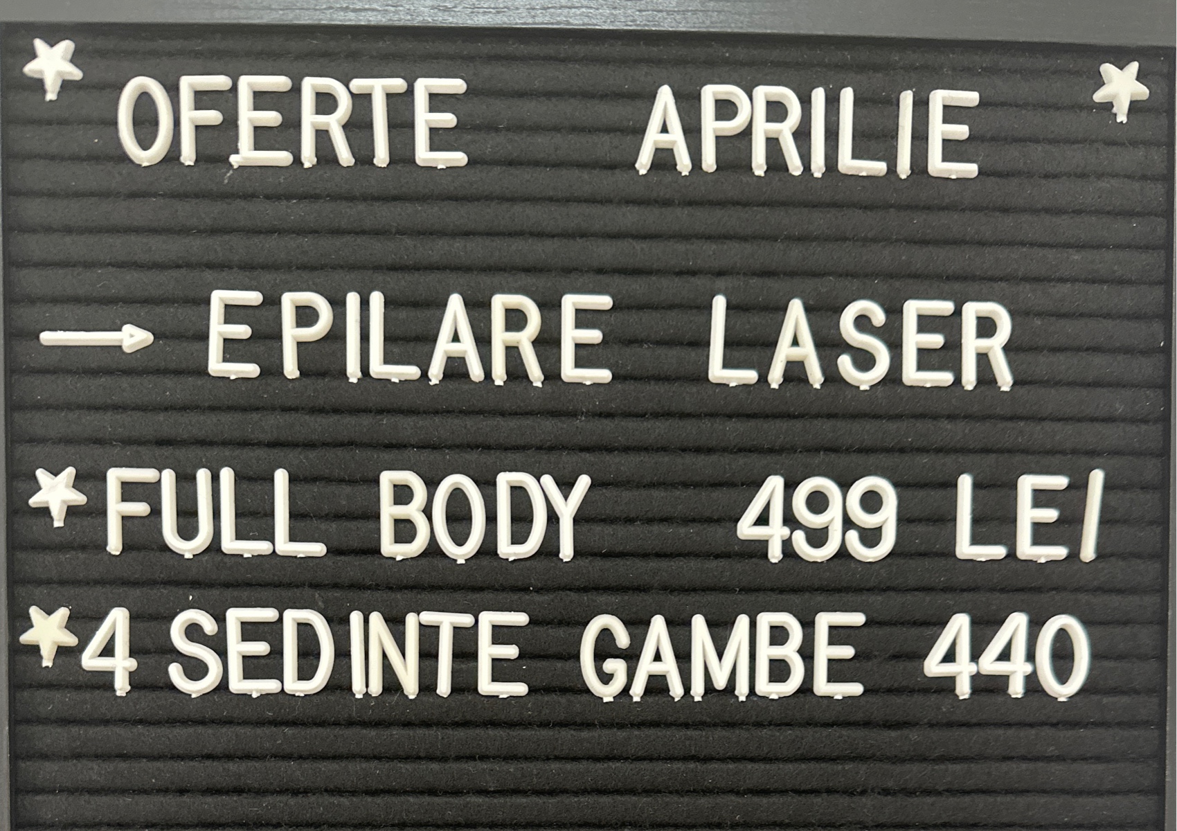 Oferta Epilare Full Body 499 lei