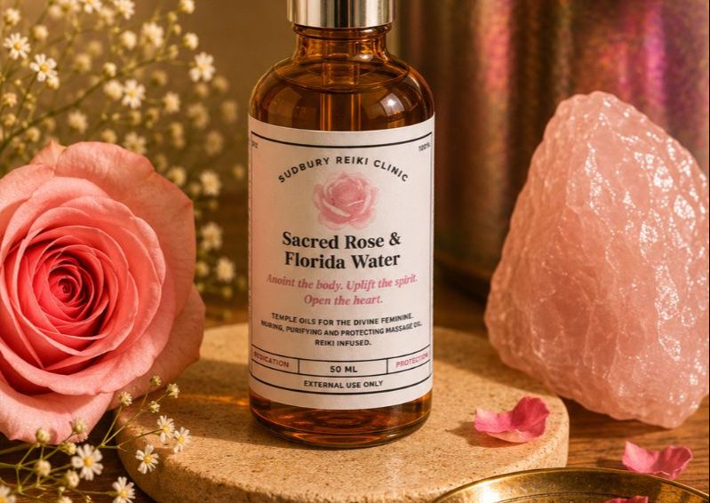 Sacred Rose and Florida Water Womb Oil