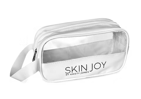 Signature SJ Cosmetic bag Wht