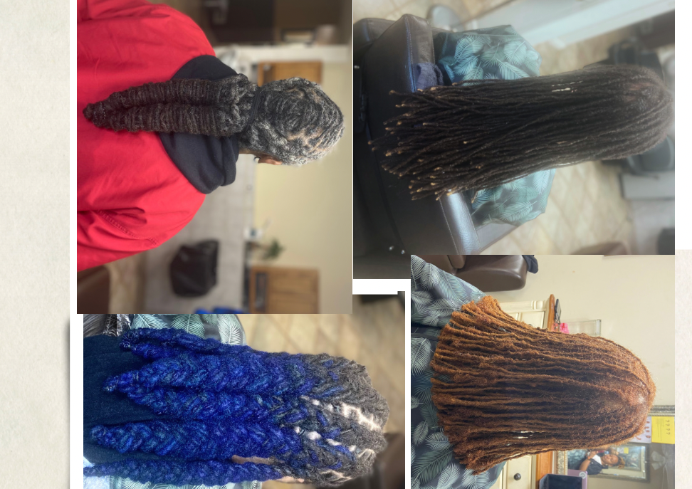 Mid-back to Waist length hair, Loc count 85 to 120