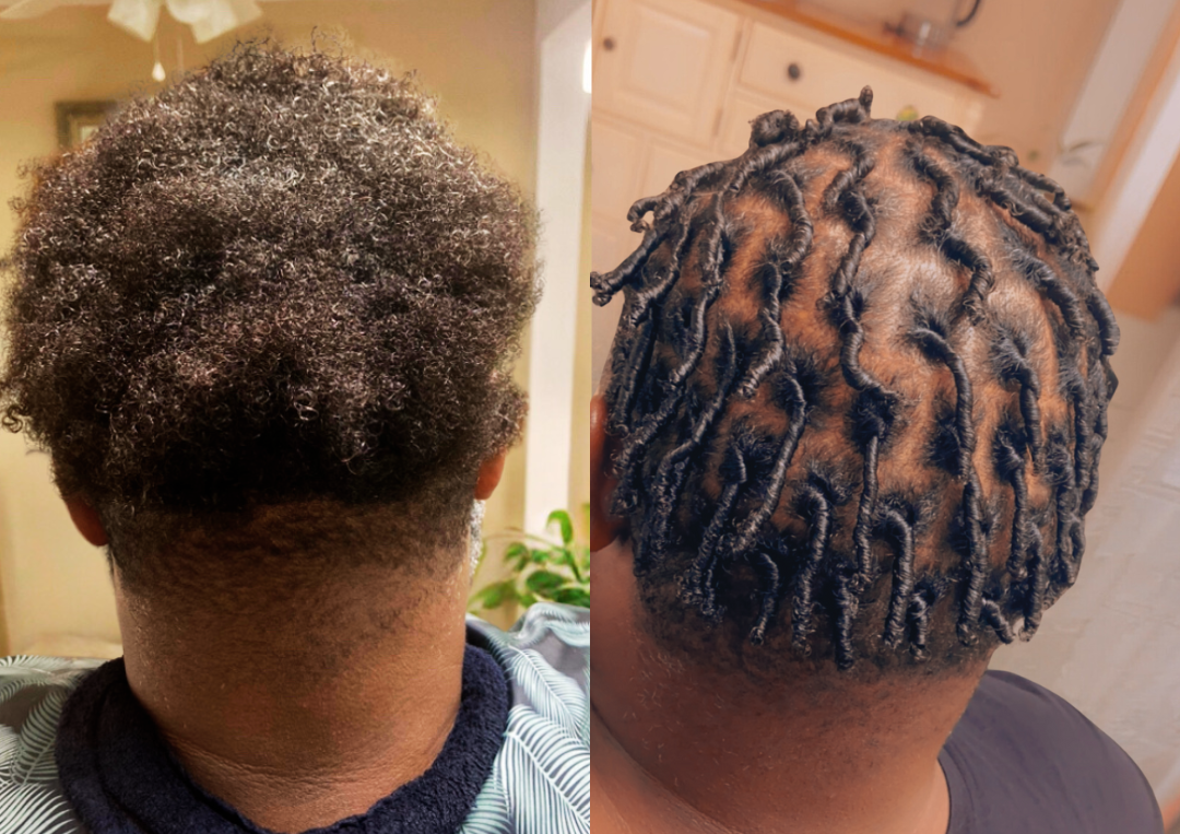 Starter Locs  with Comb Coils