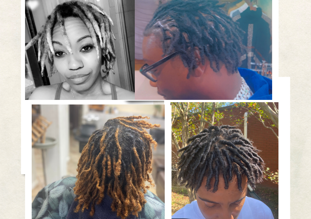 Short  Locs - Ear to Shoulder Length Locs, Loc count 50- 70 locs