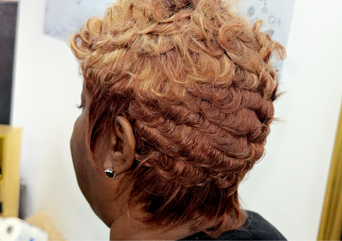 Cut and Curl (short hair )