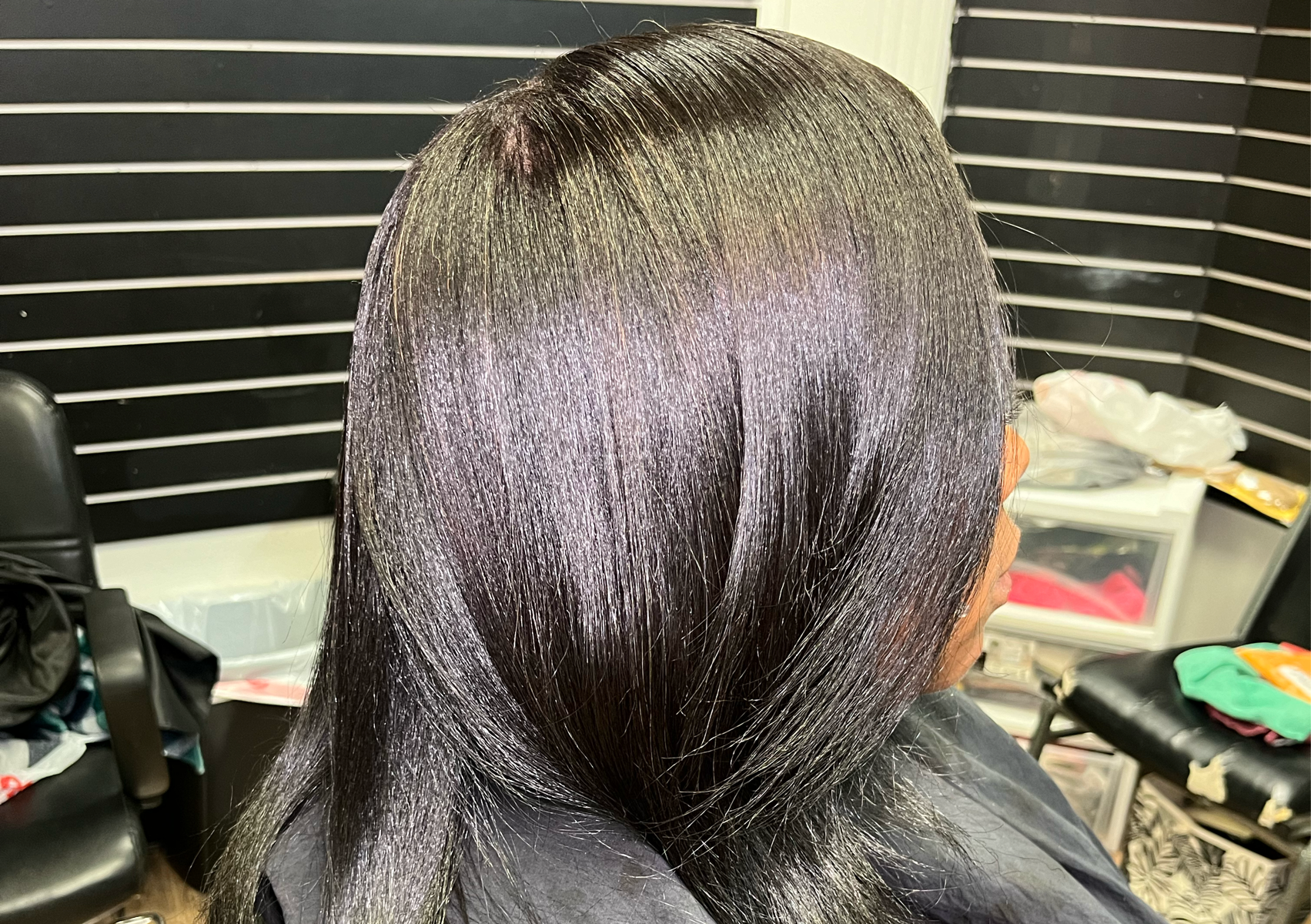 Silk Press And Color W/o Lifting