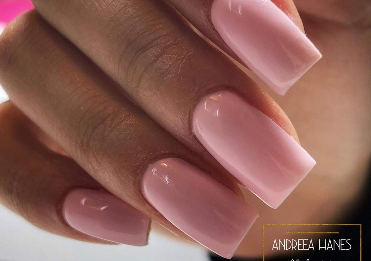 Gel sculpted extensions                Short/medium length