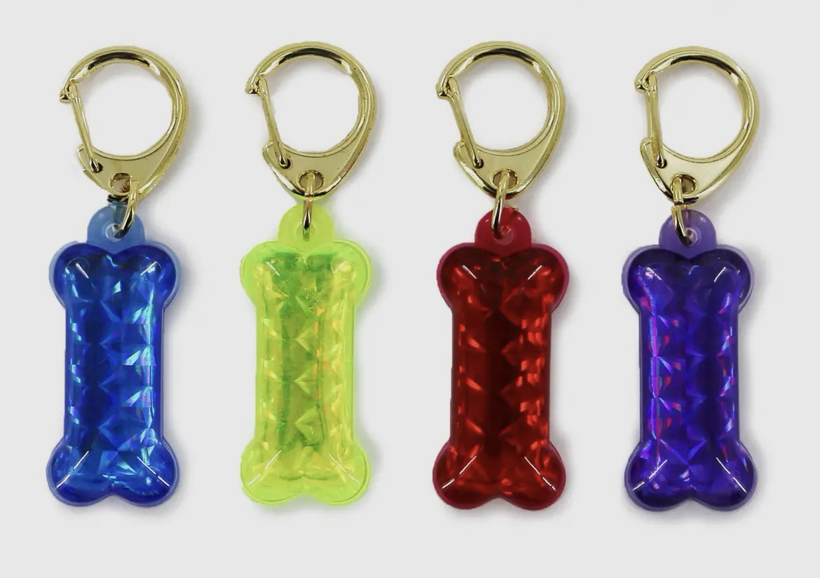 Reflective ID dog tag for collar