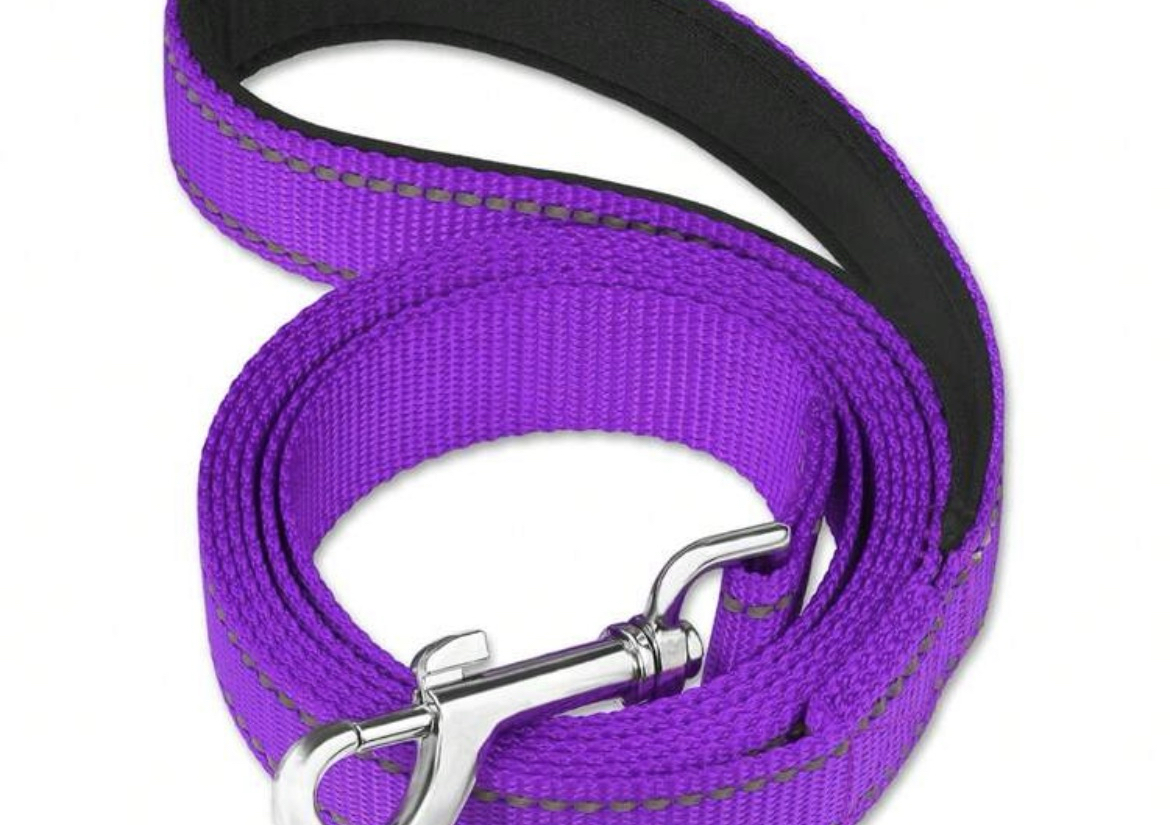 Reflective Dog Lead - Purple
