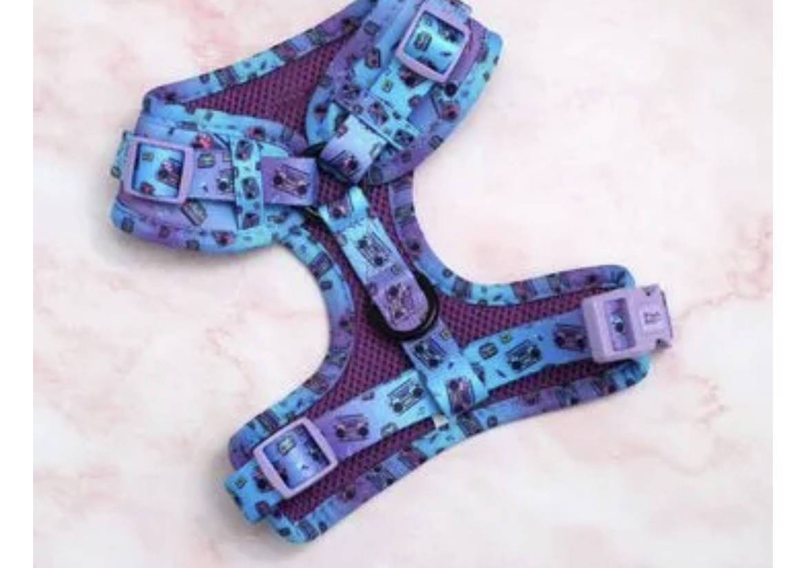 Adjustable Dog Harness - Groove Is In The Heart sizes XS -L