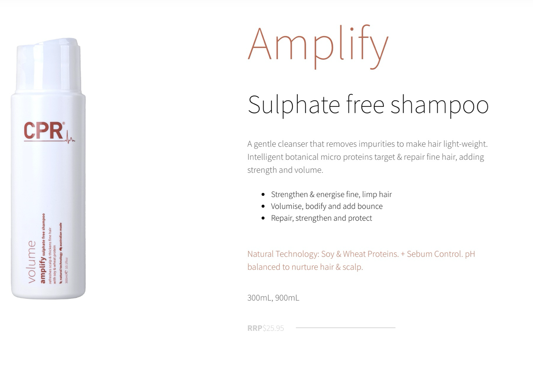Volume Shampoo sulphate free