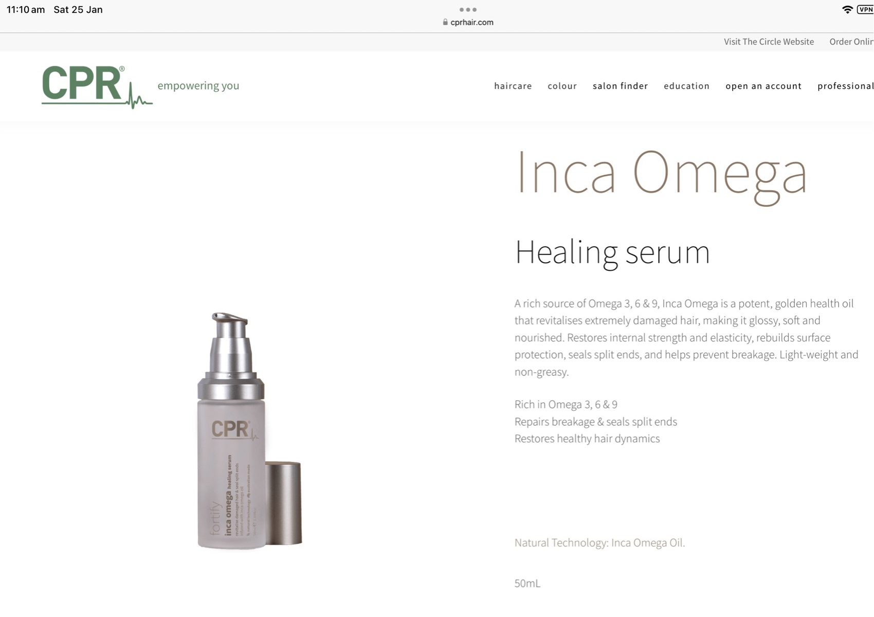 Fortify Healing Serum 50Mls RR $ 32.95