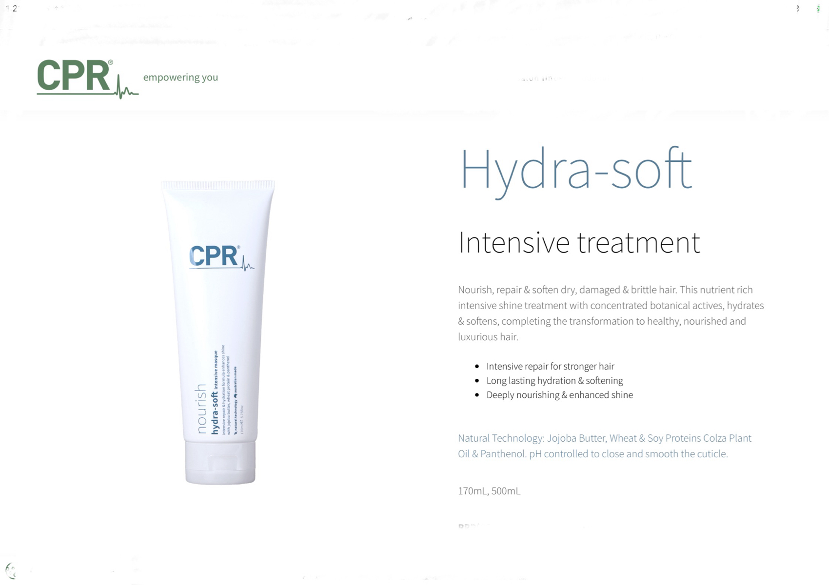 Hydra-Soft Intensive Treatment