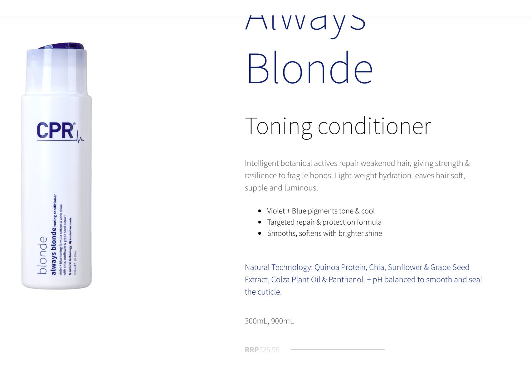 Always Blonde Toning Conditioner