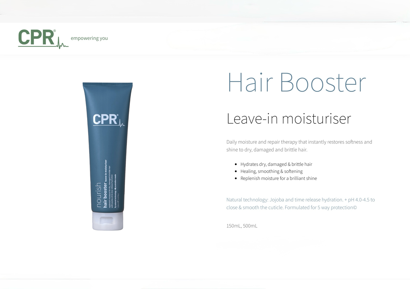 Hair Booster Leave-In moisturiser