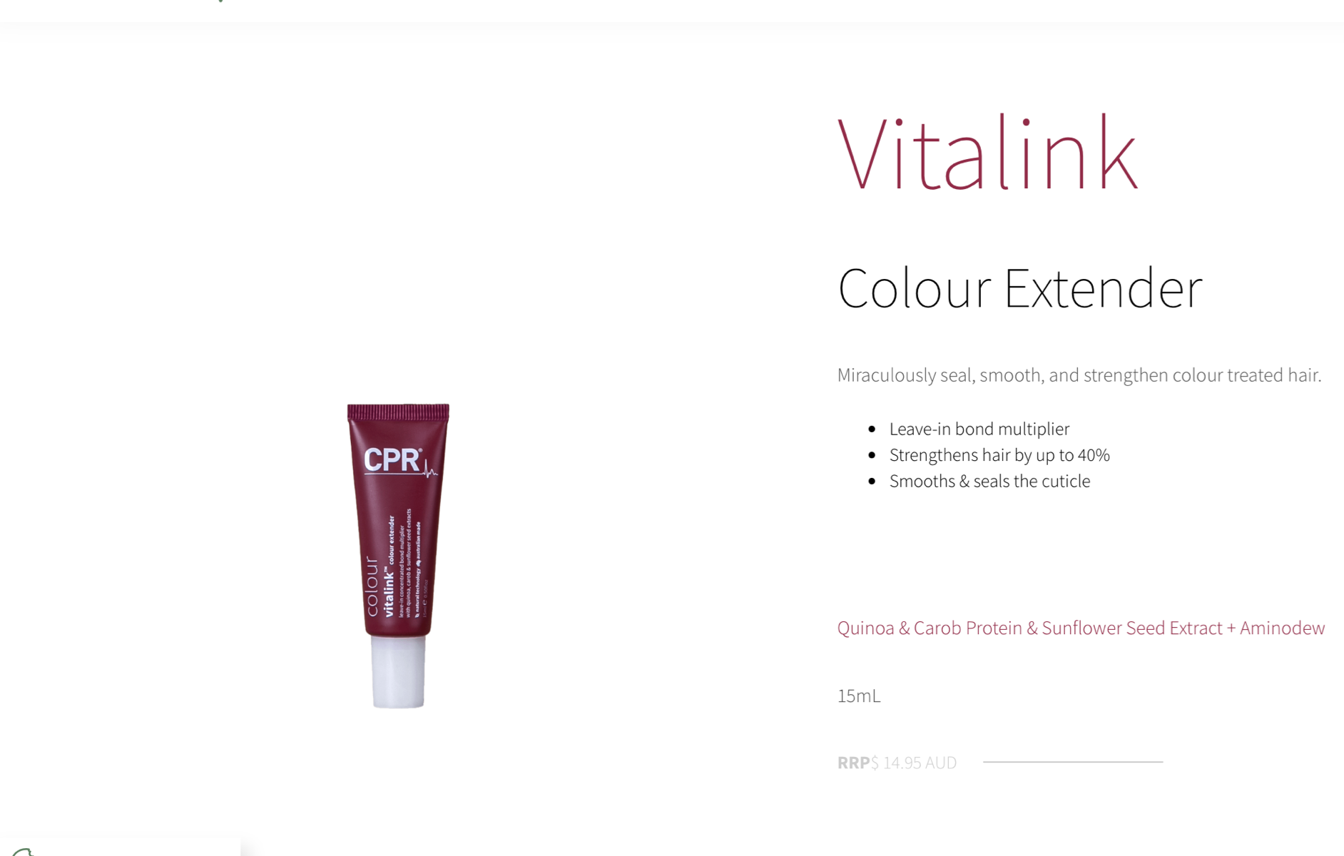 Cpr Vitalink colour extender RR16.95