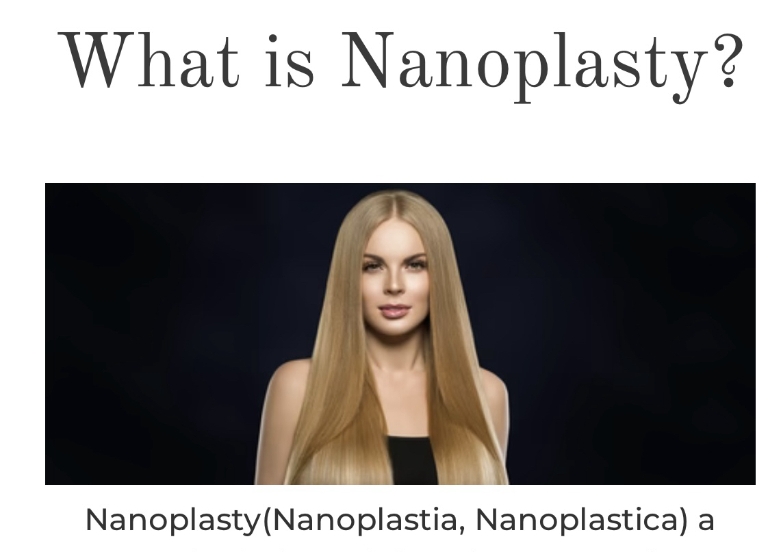Nanoplasty Straightening (Thick or very corase hair extra  time)