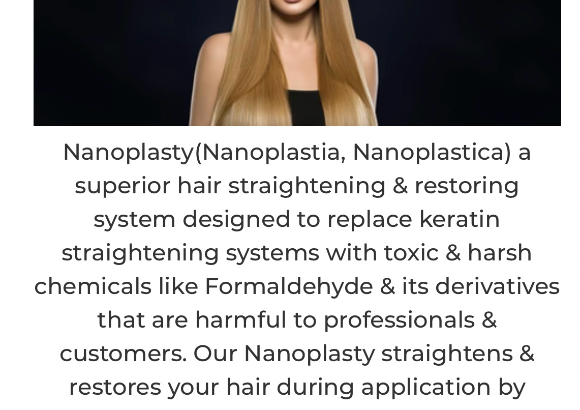 Nanoplasty Straightening Treatment (Medium to shoulder Length Hair) 