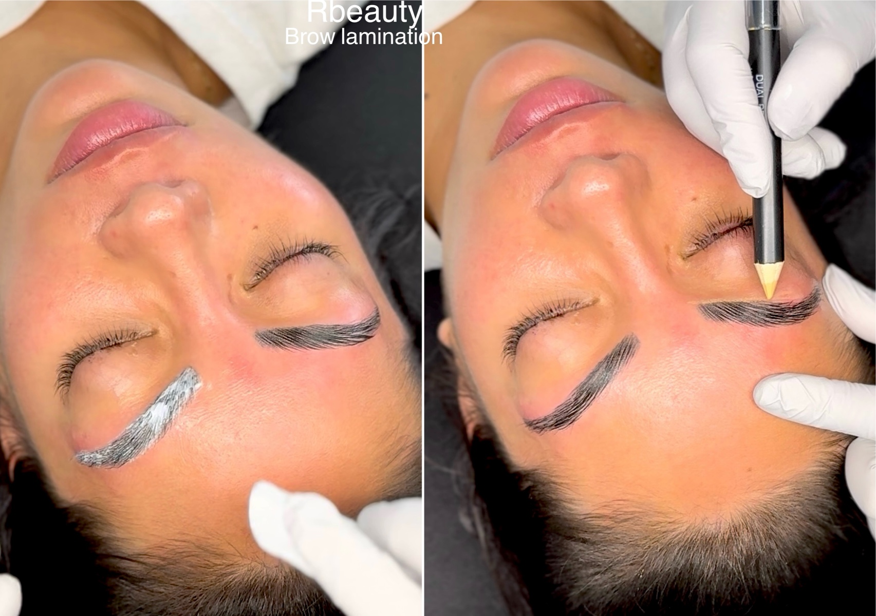 Brow lamination+stain 