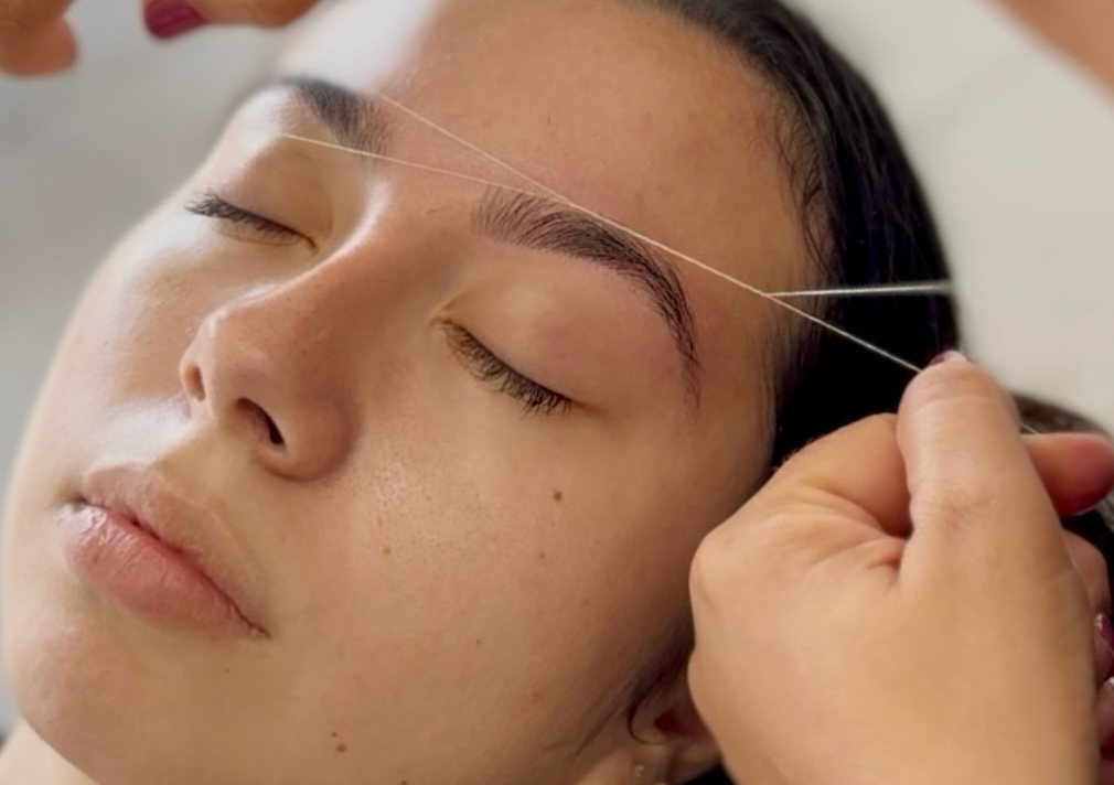 Eyebrow threading